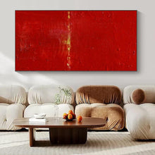 Load image into Gallery viewer, Bold Red Minimalist Art, Ideal for Modern Living Room Accent & Dramatic Entryway LargeART1089