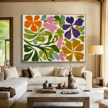 Load image into Gallery viewer, Vibrant Floral Patchwork Art for Garden - Themed Bedroom & Bright Café LargeART0877