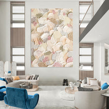 Load image into Gallery viewer, “Pastel Textured Floral Abstract” Abstract Impasto Painting on Canvas, Cheerful Decor DKH982