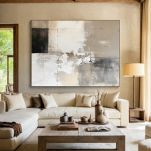 Load image into Gallery viewer, Neutral Textures Minimalist Abstract Painting DKH504