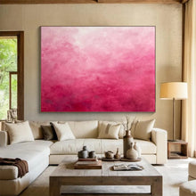Load image into Gallery viewer, Gradient Pink Abstract Painting for Romantic Bedroom & Soft - Toned Boutique DKH272
