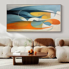 Load image into Gallery viewer, Large - Scale Hand - painted Abstract Human Forms Acrylic Art for Art - Centric Living Rooms LargeART0188