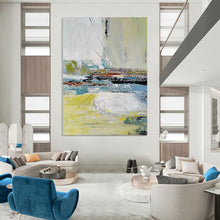 Load image into Gallery viewer, “Colorful Ripple” – Multihued Abstract Acrylic with Textured Layers DTP052