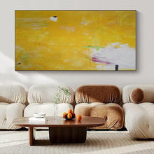 Load image into Gallery viewer, Bright Yellow Abstract Painting - Suited for Sunny Kitchen & Cheerful Entryway LargeART1407