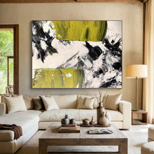 Load image into Gallery viewer, Oversized Bold Green and Black Abstract Acrylic for Modern Office & Dynamic Game Room LargeART0305