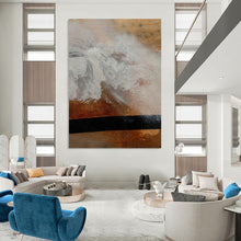 Load image into Gallery viewer, Wood - Paint Interaction – Brown, White, Black on Textured Base DTP185