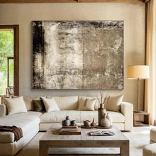 Load image into Gallery viewer, Weathered Texture Abstract Acrylic Art - Suited for Industrial - chic Cafe & Retro - styled Parlor LargeART0553