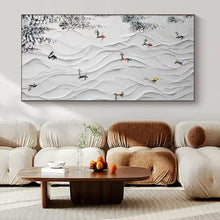 Load image into Gallery viewer, 3D Snow Sports Abstract Painting, Perfect for Ski Lodge Lounge & Active - Lifestyle Home Gym LargeART1401