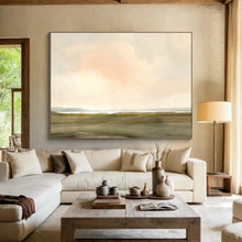 Load image into Gallery viewer, Soft Pastel Sky Landscape Abstract acrylic painting DLZ121