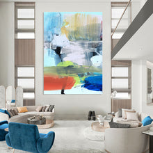 Load image into Gallery viewer, Colorful Abstract Layers – Energetic Acrylic with Vivid Hues DTP245