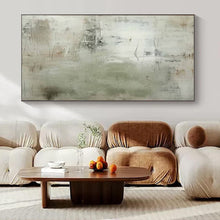 Load image into Gallery viewer, Light Green - Gray Abstract Painting, Perfect for Airy Living Room & Calming Reading Nook LargeART1358