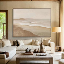 Load image into Gallery viewer, Minimalist Coastal Serenity Abstract Painting DKH526