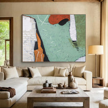 Load image into Gallery viewer, Earth - Toned Geometric Abstract Painting on Canvas DKH567