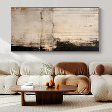 Load image into Gallery viewer, Textured Monochrome Abstract Canvas Painting, Perfect for Industrial - Style Loft & Artistic Study LargeART1209