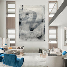Load image into Gallery viewer, Gray Curve Mystery – Gray, White, Black with Flowing Strokes DTP189