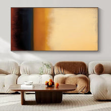 Load image into Gallery viewer, Warm Gradient Horizon Abstract Canvas Painting, Great for Bohemian Living Room & Relaxing Reading Nook LargeART1190