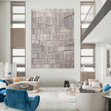 Load image into Gallery viewer, “Gray Textured Waves” Abstract Painting on Canvas, Industrial - Chic Decor DKH1031