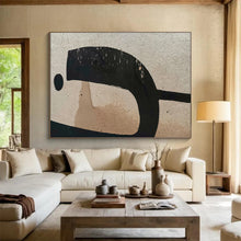 Load image into Gallery viewer, Abstract Painting on Canvas: Earth - Toned Textured Shapes - “Rustic Charm” DKH587