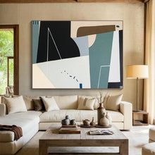 Load image into Gallery viewer, Minimalist Geometric Abstract Painting on Canvas DKH553