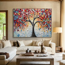 Load image into Gallery viewer, Colorful Life Tree Large - scale acrylic painting DLZ169