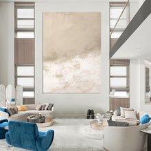 Load image into Gallery viewer, “Beige Textured Calm” – Beige & White Abstract Acrylic with Subtle Textures DTP078