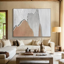 Load image into Gallery viewer, Large - Format Minimalist Earth - Tone Abstract Acrylic Art for Bedroom & Spa LargeART0406