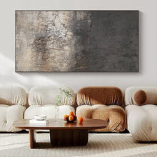 Load image into Gallery viewer, Gray Textured Abstract Art for Minimalist Art Studio & Urban - inspired Hotel Lobby LargeART0947
