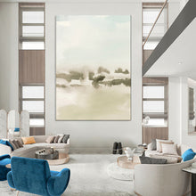 Load image into Gallery viewer, Soft - Toned Watercolor Abstract Landscape, Ideal for Tranquil Bedroom & Serene Yoga Space LargeART1963