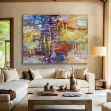 Load image into Gallery viewer, Colorful Urban Melody Art for City Loft Living Room & Trendy Café LargeART0914