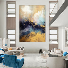 Load image into Gallery viewer, Colorful Abstract Wave Painting, Suited for Coastal - Themed Living Room & Spa - Like Bathroom LargeART1941