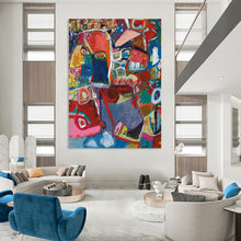 Load image into Gallery viewer, “Color Overlap” Vivid colors, overlapping abstract forms. DTP297