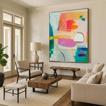 Load image into Gallery viewer, Oversized Hand-Painted Abstract Mural for Living Room & Office
