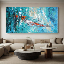 Load image into Gallery viewer, Impasto Sailing Adventure Art for Nautical Beach House & Coastal Restaurant LargeART0915