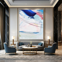 Load image into Gallery viewer, “Abstract with Blended Pastel Tones and Linear Accents” – Harmonious Abstract Creating a Sense of Flow DTP150