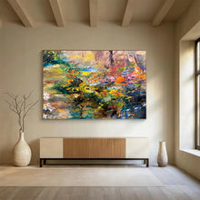 Load image into Gallery viewer, Colorful Floral Abstract Painting On Canvas DKH364
