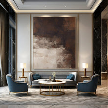 Load image into Gallery viewer, “Neutral Toned Abstract Landscape” - Minimalist Textured Art on Canvas DKH1469