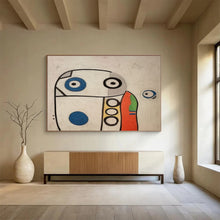 Load image into Gallery viewer, Colorful Robot Fantasy Playful Shapes & Bright Hues on Canvas DLZ001
