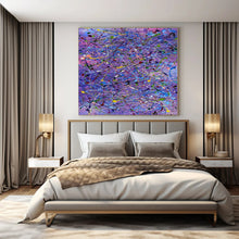 Load image into Gallery viewer, Purple Drip Abstract Canvas Painting, Great for Eclectic Living Room & Creative Boutique LargeART1321