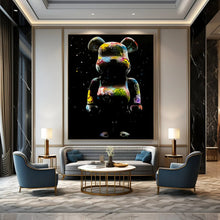 Load image into Gallery viewer, “Colorful Graffiti Bear” - Pop - Art Inspired Art on Canvas DKH1619