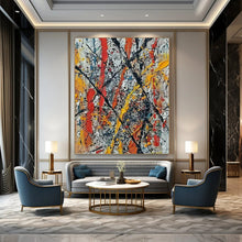 Load image into Gallery viewer, Color - Splashed Abstract Painting - Great for Game Room & Creative Studio LargeART2355
