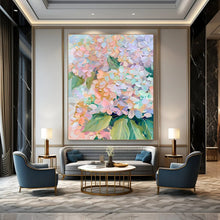 Load image into Gallery viewer, Pastel & Gold Floral Abstract Painting, Ideal for Bright Bathroom & Charming Bedroom LargeART2111