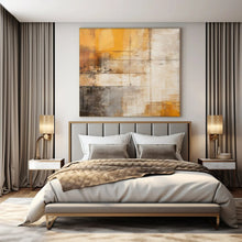 Load image into Gallery viewer, Muted - Tone Abstract Grid Acrylic Art, Great for Modern Minimalist Bedroom & Calm Study Space LargeART1057