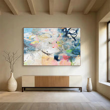 Load image into Gallery viewer, Light & Airy Abstract Art for Coastal Bedroom & Artistic Studio DKH077