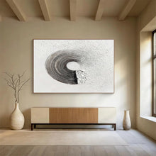 Load image into Gallery viewer, Textured Circular Abstract Painting on Canvas - “Ripple Effect” DKH645