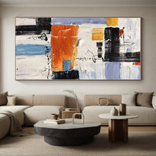 Load image into Gallery viewer, Large - Scale Vibrant Abstract Composition Acrylic Art for Game Room & Art Café LargeART0412