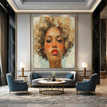 Load image into Gallery viewer, Abstract Painting Textured Hair Woman Art for Bedroom & Boutique Decor LargeART2160