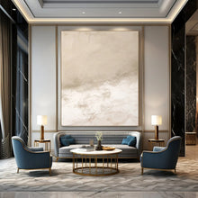 Load image into Gallery viewer, “Beige Textured Calm” – Beige & White Abstract Acrylic with Subtle Textures DTP078