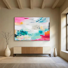 Load image into Gallery viewer, Bright & Airy Abstract Painting for Coastal Home & Creative Studio DKH063