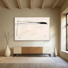 Load image into Gallery viewer, Minimalist Black Ink - like Lines Abstract acrylic painting DLZ057