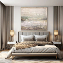 Load image into Gallery viewer, Neutral Textured Abstract with Green Hints Art for Botanical - themed Home Office & Zen - like Spa Waiting Room LargeART0970